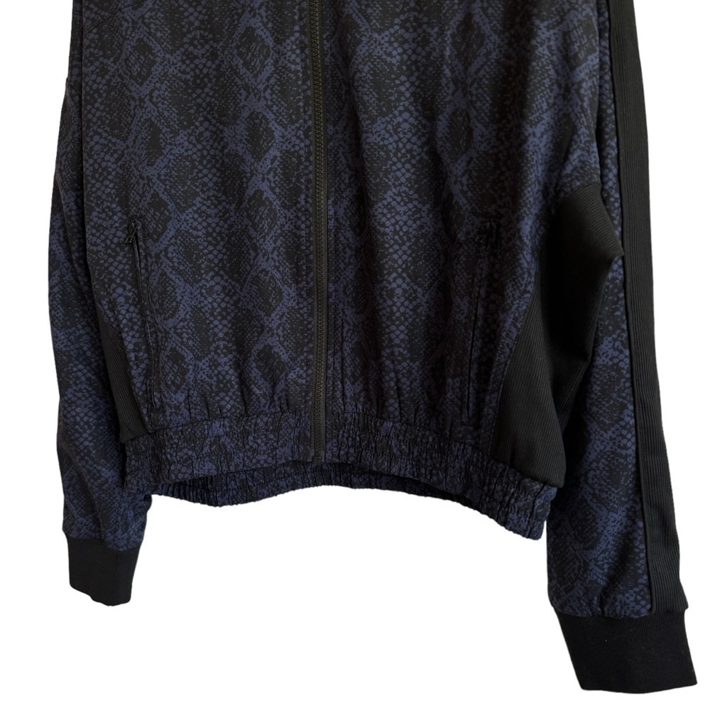 Athleta Brooklyn Python Print Track Bomber Full Z… - image 4